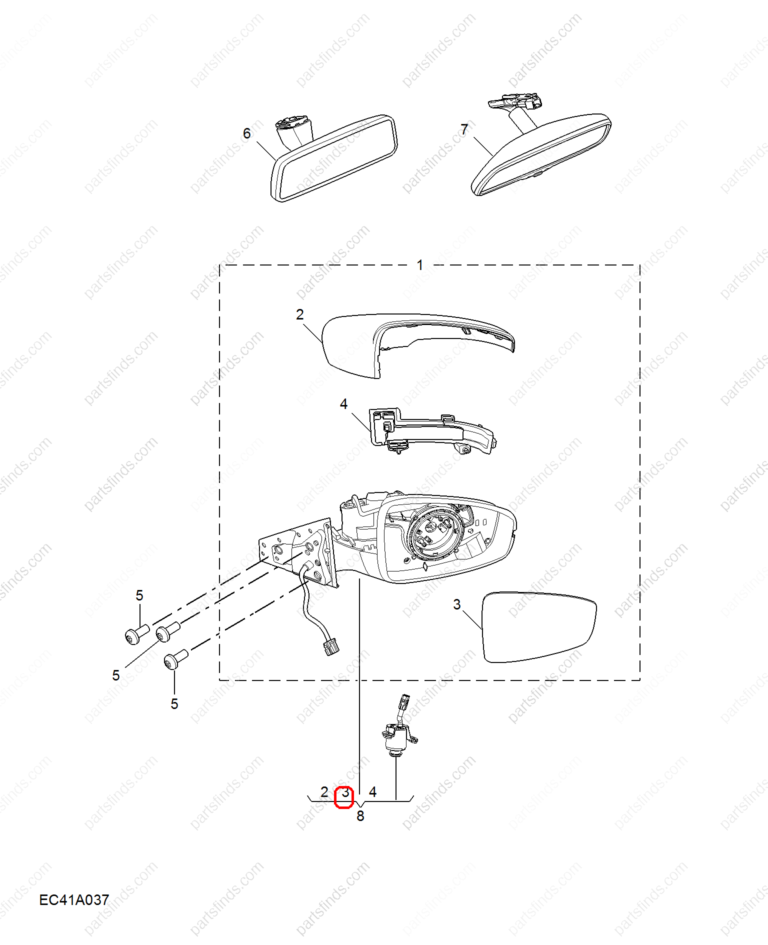 10855737|10855737 | Reverse mirror glass | MG parts | | | MG5 | PartsFinds
