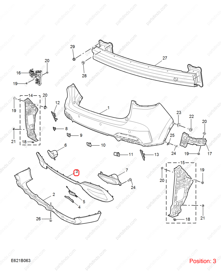 10876756|10876756 | Bumper trim panel | MG parts | | | MG HS | PartsFinds