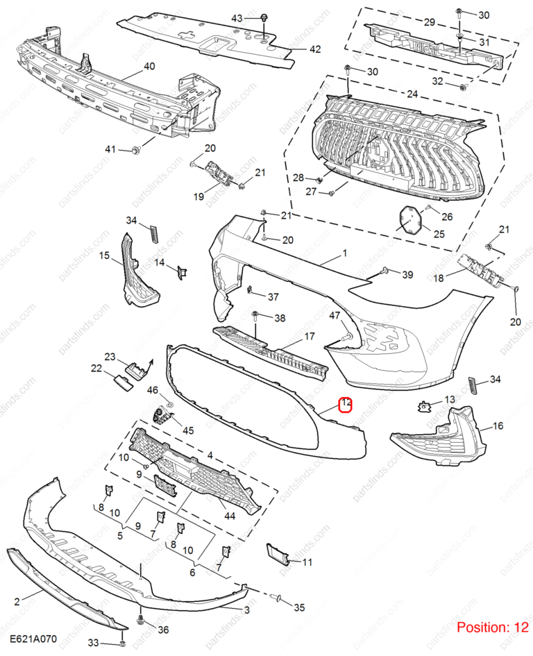 10947210|10947210 | Bumper Trim | MG parts | | | MG HS | PartsFinds