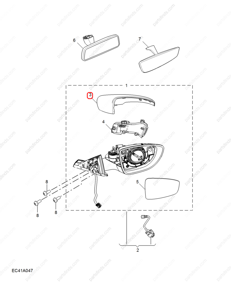 11039721SPRP|11039721SPRP | Rearview mirror cover | MG parts | | | MG GT | PartsFinds