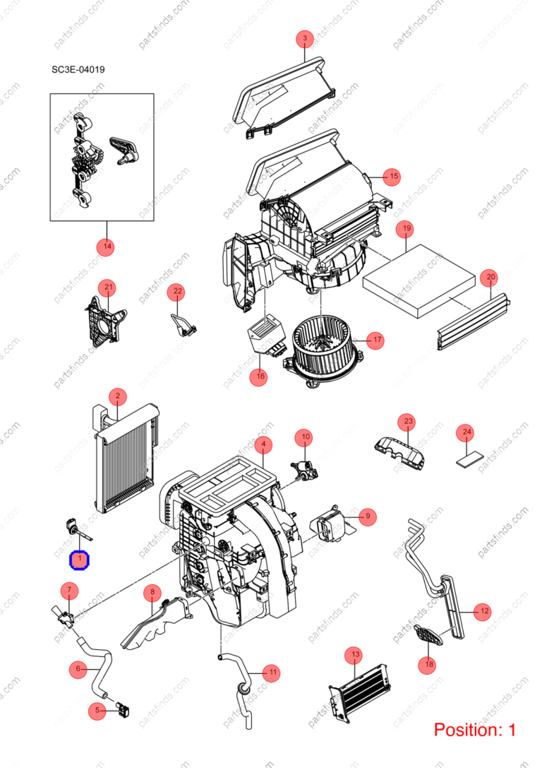 11067876-00|1106787600 | Air conditioning temperature sensor | BYD parts | TIG-8114420 | TIG8114420 | Han EV | Tang EV | Atto3 PLUS EV | PartsFinds