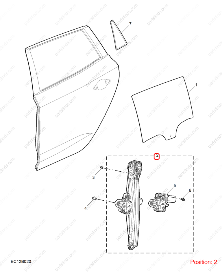 11198981|11198981 | Rear Left Door Window Regulator | MG parts | | | MG5 | PartsFinds