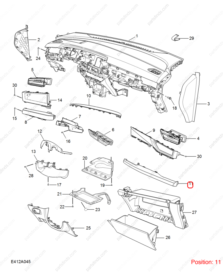 11220193|11220193 | Instrument panel side trim | MG parts | | | MG GT | PartsFinds