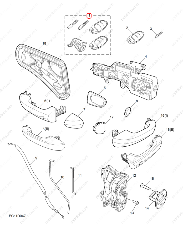 11305559|11305559 | Full car lock | MG parts | | | MG GT | PartsFinds