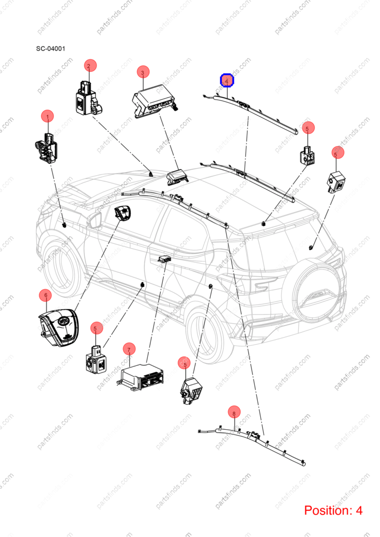 11330008-00|1133000800 | Side air curtain | BYD parts | SC-5820800 | SC5820800 | Atto3 PRO EV | Yuan PRO EV | PartsFinds