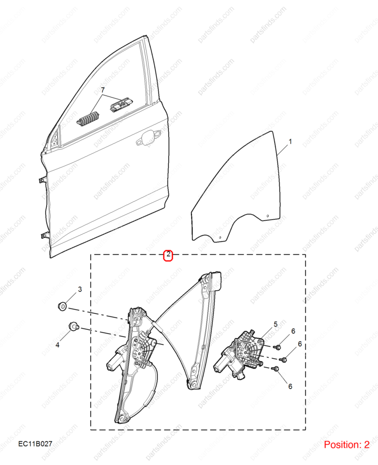11396338|11396338 | Rear Left Door Window Regulator | MG parts | | | MG5 | PartsFinds