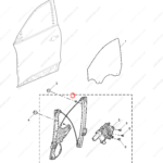 11547639|11547639 | Rear Left Door Window Regulator | MG parts | | | MG HS | PartsFinds