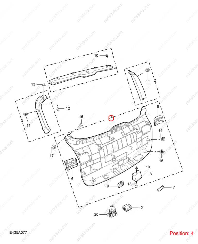 11720527NBC|11720527NBC | Tailgate trim panel | MG parts | | | MG HS | PartsFinds