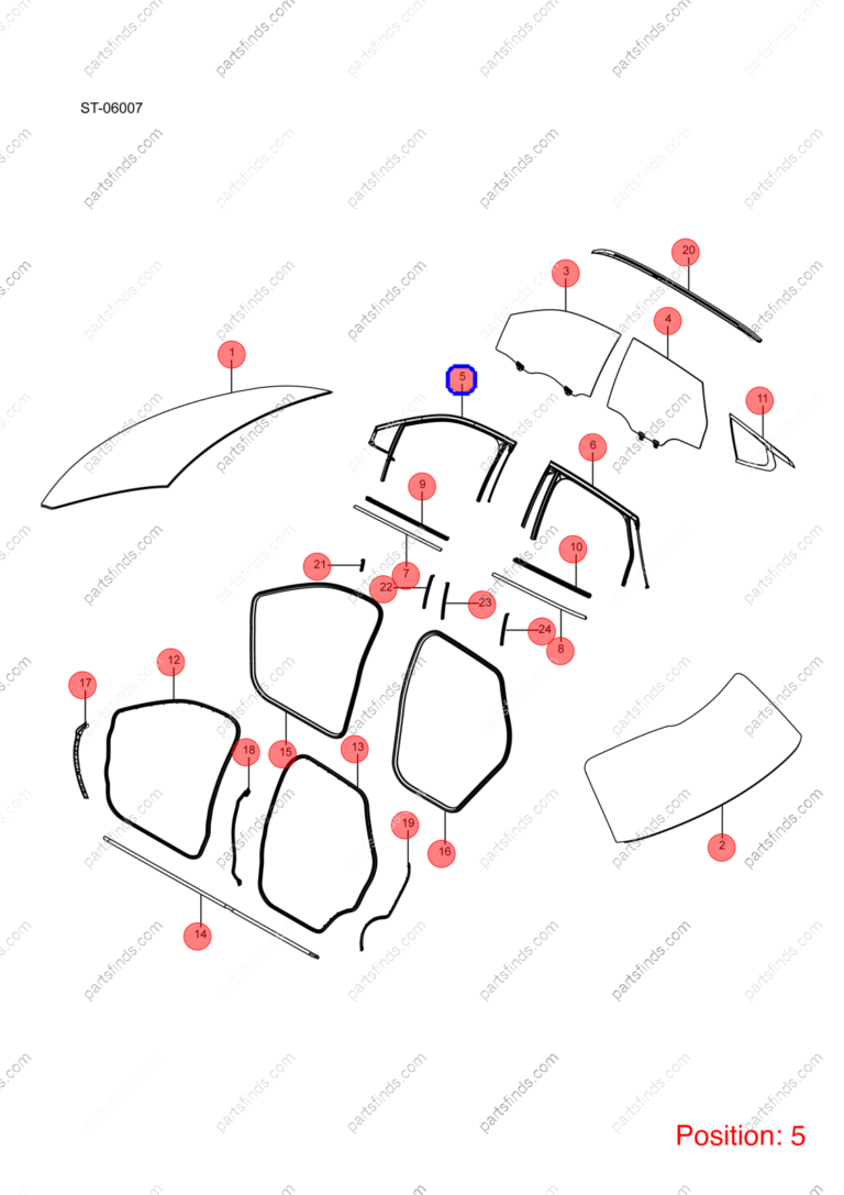 11784712-00|1178471200 | Door glass lift rubber strip | BYD parts | ST-6107114 | ST6107114 | Tang EV | PartsFinds