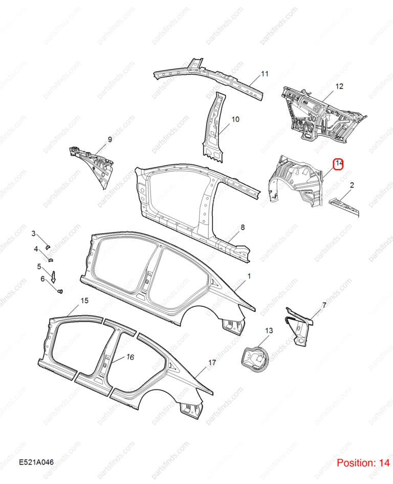 11801032SEPP|11801032SEPP | Fender Liner | MG parts | | | MG GT | PartsFinds