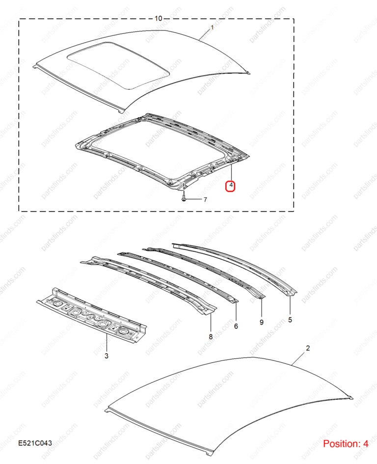 11801052SEPP|11801052SEPP | PANORAMIC SUNROOF REAR SECTION REPAIR KIT | MG parts | | | MG GT | PartsFinds
