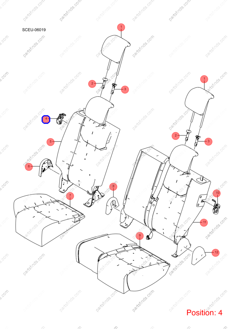11858298-00|1185829800 | Seat lock mechanism | BYD parts | SCH-7000140 | SCH7000140 | Atto3 PRO EV | Yuan PRO EV | PartsFinds
