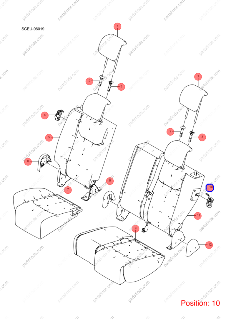 11859292-00|1185929200 | Seat lock mechanism | BYD parts | SCH-7000130 | SCH7000130 | Atto3 PRO EV | Yuan PRO EV | PartsFinds