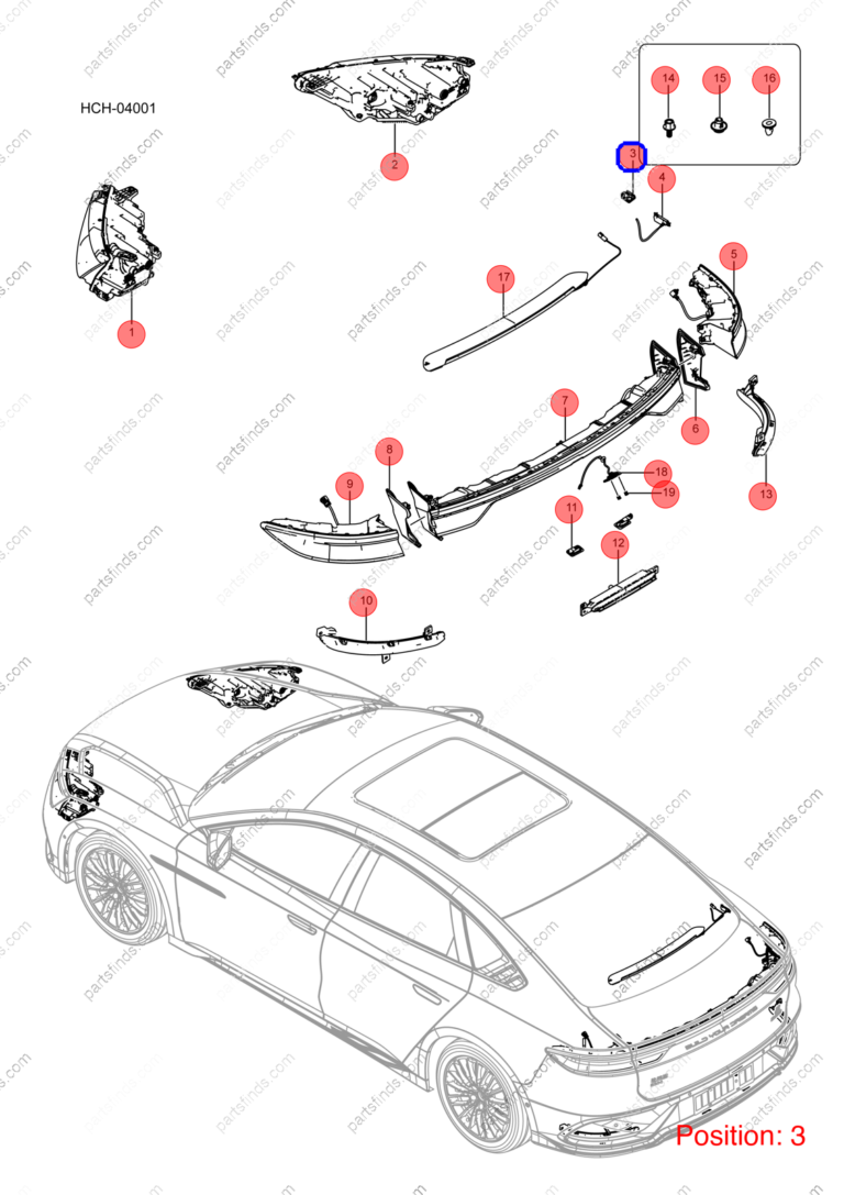 11927870-00|1192787000 | Charging indicator light | BYD parts | ST-4115400 | ST4115400 | Han EV | Tang EV | PartsFinds
