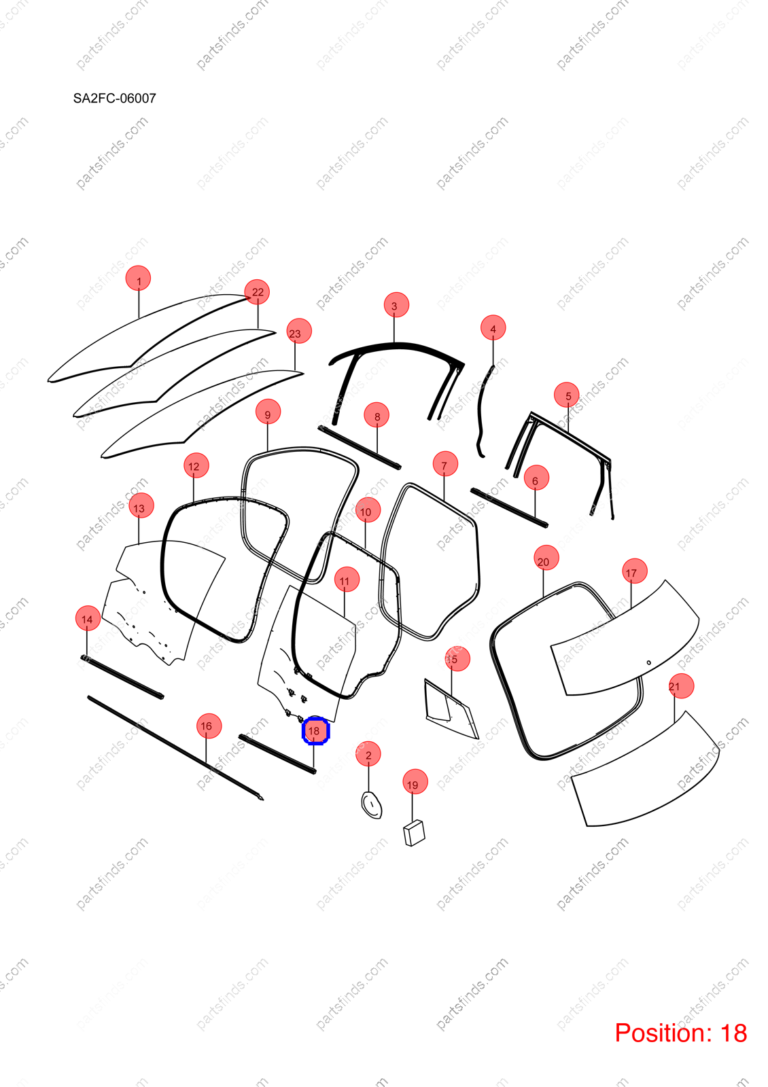 12407841-00|1240784100 | Door glass pressure strip | BYD parts | SA2FC-6207116A | SA2FC6207116A | Song PRO DM-i | PartsFinds
