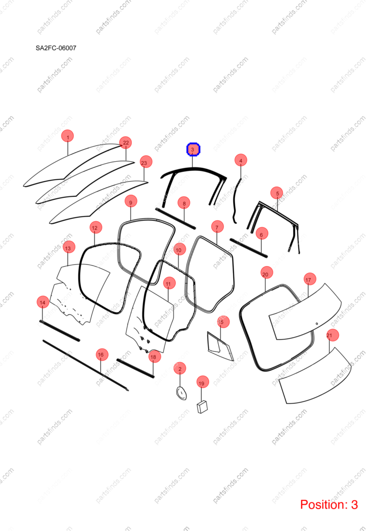 12408067-00|1240806700 | Door glass lift rubber strip | BYD parts | SA2FC-6107113A | SA2FC6107113A | Song PRO EV | Song PRO DM-i | PartsFinds