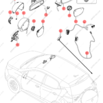 12409097-00|1240909700 | Interior mirror | BYD parts | SA2FC-8201100C | SA2FC8201100C | Atto3 PRO EV | Yuan PRO EV | D1 EV | PartsFinds