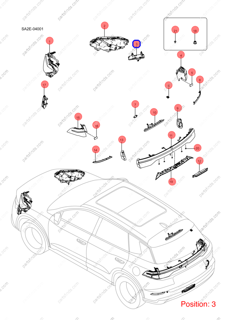 12409117-00|1240911700 | Turn signal light | BYD parts | SA2FC-4142200A | SA2FC4142200A | Song PRO EV | PartsFinds