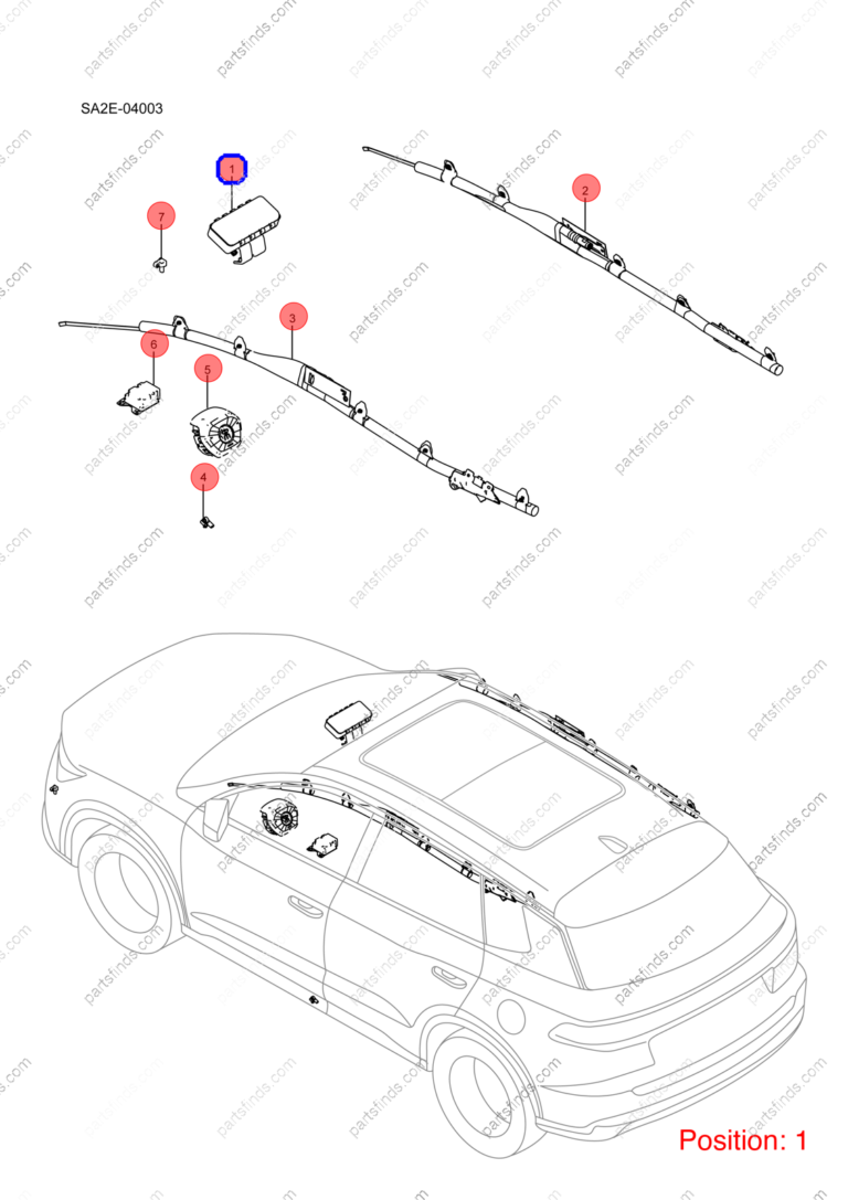 12413270-00|1241327000 | Side airbag | BYD parts | SA2FC-5820200 | SA2FC5820200 | Song PRO EV | PartsFinds