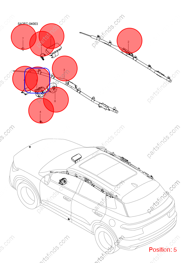 12424569-00|1242456900 | Main airbag | BYD parts | SA2FC-5820100 | SA2FC5820100 | Song PRO EV | PartsFinds