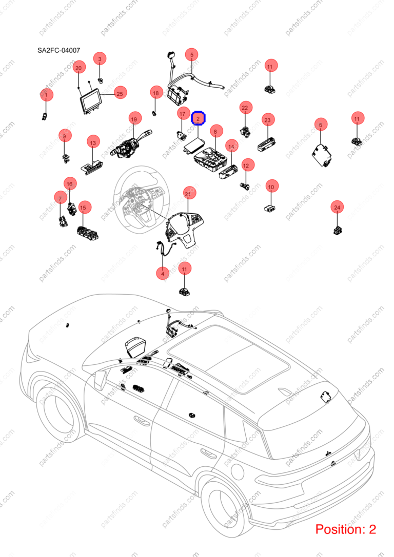 12440355-00|1244035500 | Wireless charger | BYD parts | SA2FC-3725200 | SA2FC3725200 | Song PRO EV | PartsFinds