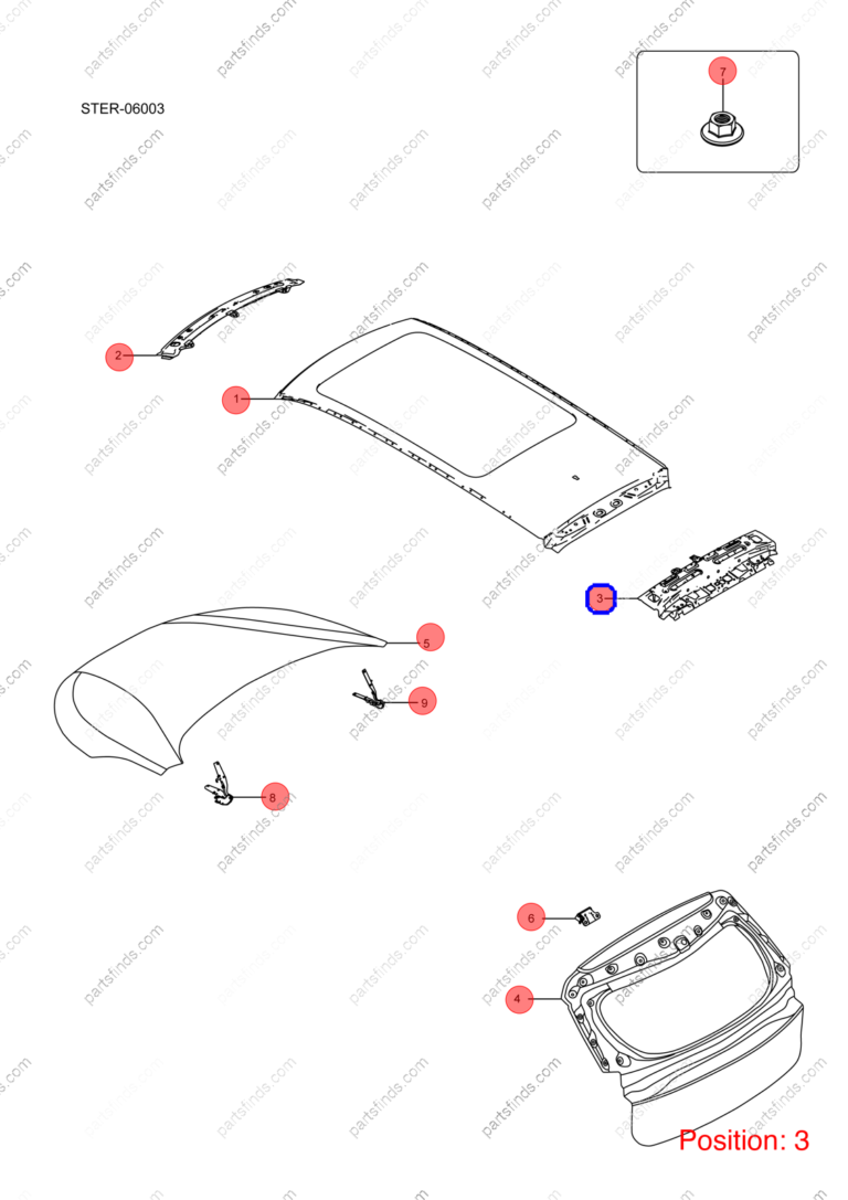 12459423-00|1245942300 | Roof beam | BYD parts | ST-5701300/77 | ST570130077 | Tang EV | PartsFinds