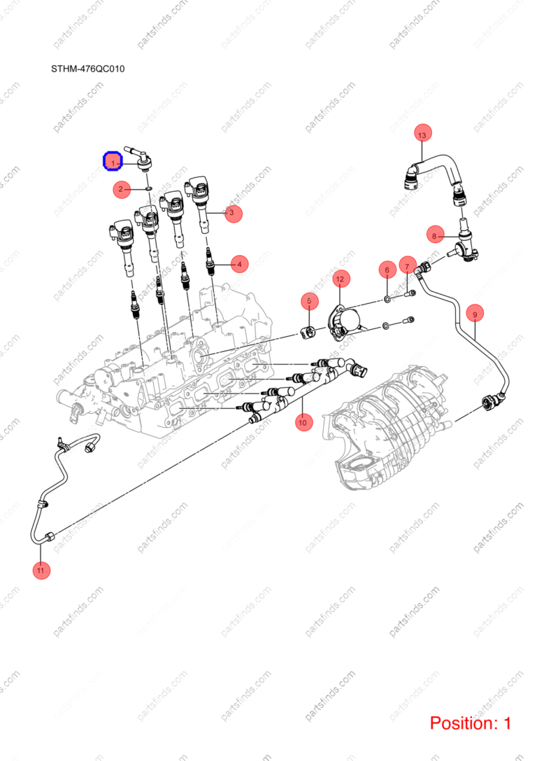 12468386-00|1246838600 | Check valve | BYD parts | 476ZQB-1014500 | 476ZQB1014500 | Song PLUS DM-i | DENZA D9 DM-i | DENZA D9 PHEV | PartsFinds