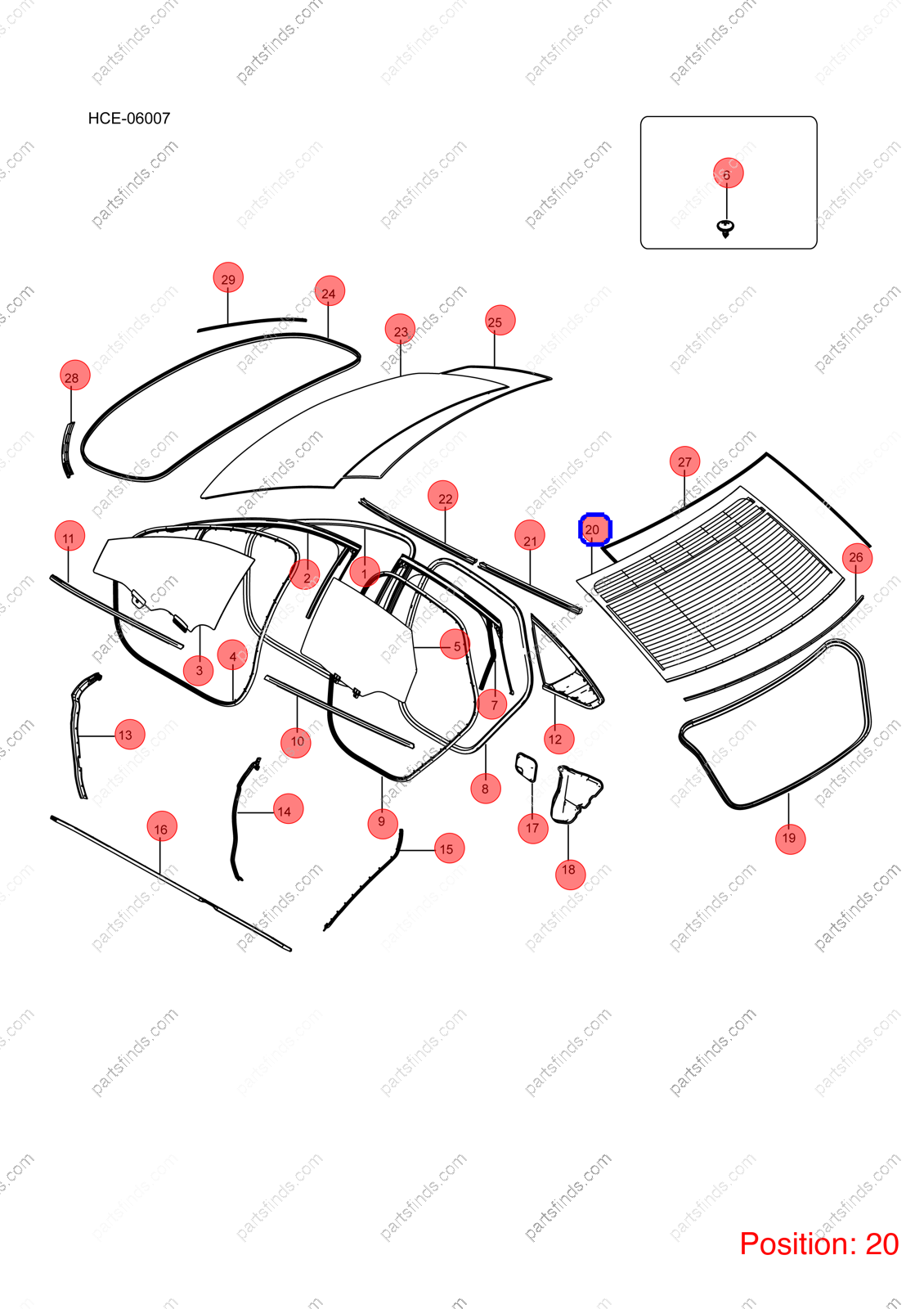 12593415-00|1259341500 | Windshield | BYD parts | HC-5206020 | HC5206020 | Han EV | PartsFinds 12593415-00|1259341500 | Windshield | BYD parts | HC-5206020 | HC5206020 | Han EV | PartsFinds
