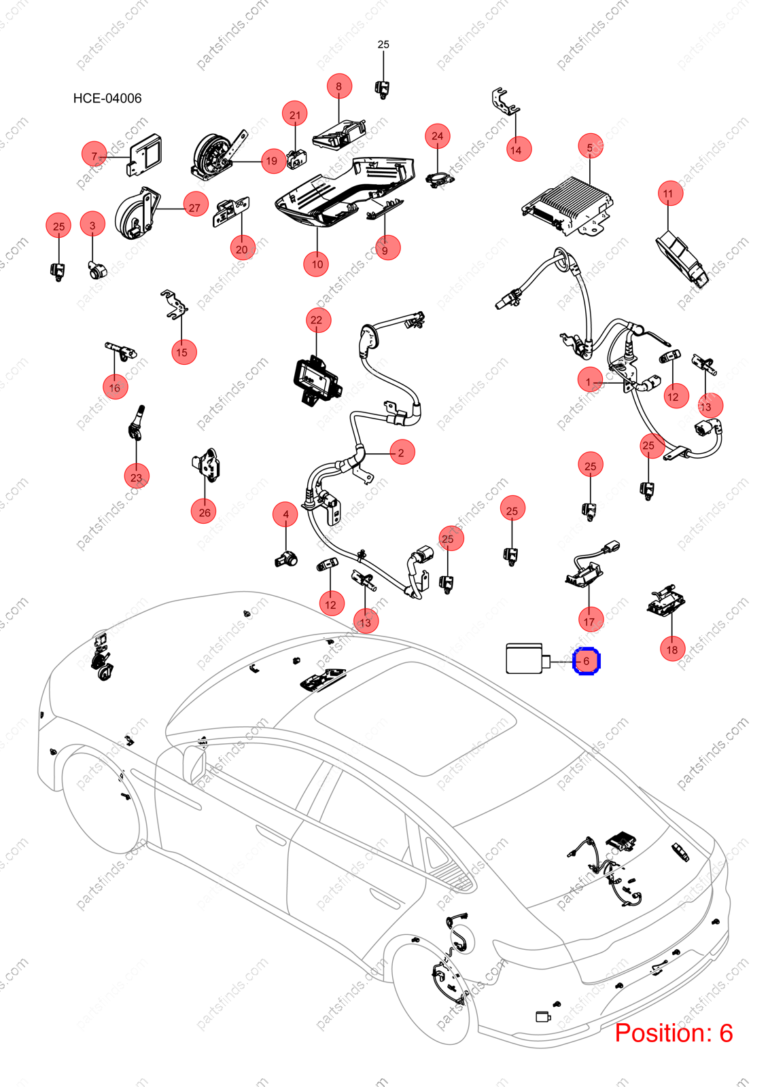 12612887-00|1261288700 | Lane change sensor | BYD parts | HC-3603600 | HC3603600 | Han EV | PartsFinds