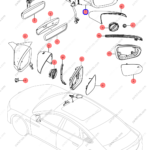 12612912-00|1261291200 | Reverse mirror assembly | BYD parts | HC-8202109B | HC8202109B | Han EV | PartsFinds
