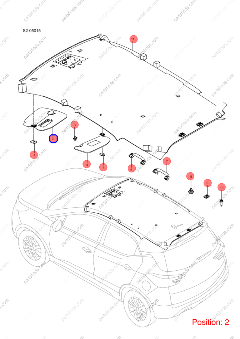 12629219-00|1262921900 | Sun visor | BYD parts | SC-8204010-00DJ | SC820401000DJ | Atto3 PRO EV | Yuan PRO EV | PartsFinds
