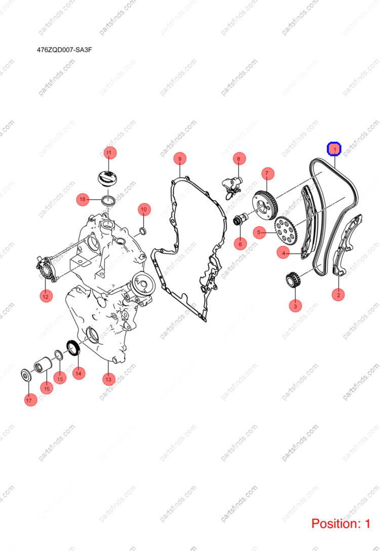 12640664-00|1264066400 | Timing chain | BYD parts | 476ZQC-1021100 | 476ZQC1021100 | Song PLUS DM-i | DENZA D9 DM-i | DENZA D9 PHEV | PartsFinds