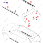12678622-00|1267862200 | Reverse mirror triangle trim panel | BYD parts | ST-5302330-U1EF | ST5302330U1EF | Tang EV | PartsFinds