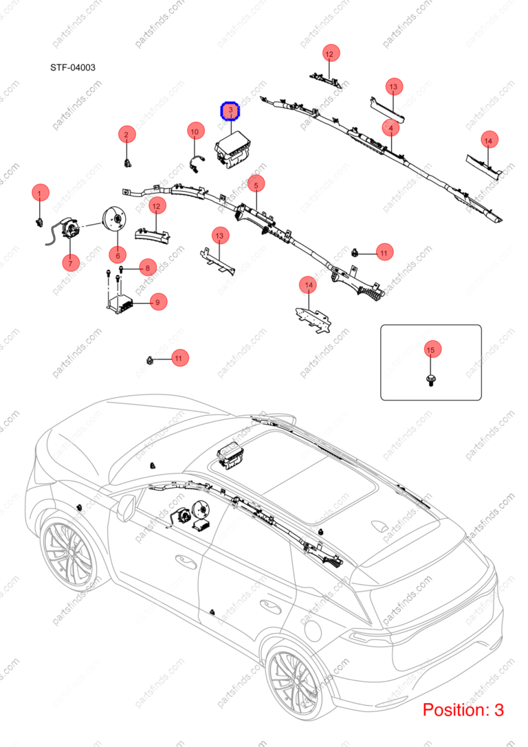 12710376-00|1271037600 | Side airbag | BYD parts | STHA-5820200 | STHA5820200 | Tang EV | PartsFinds