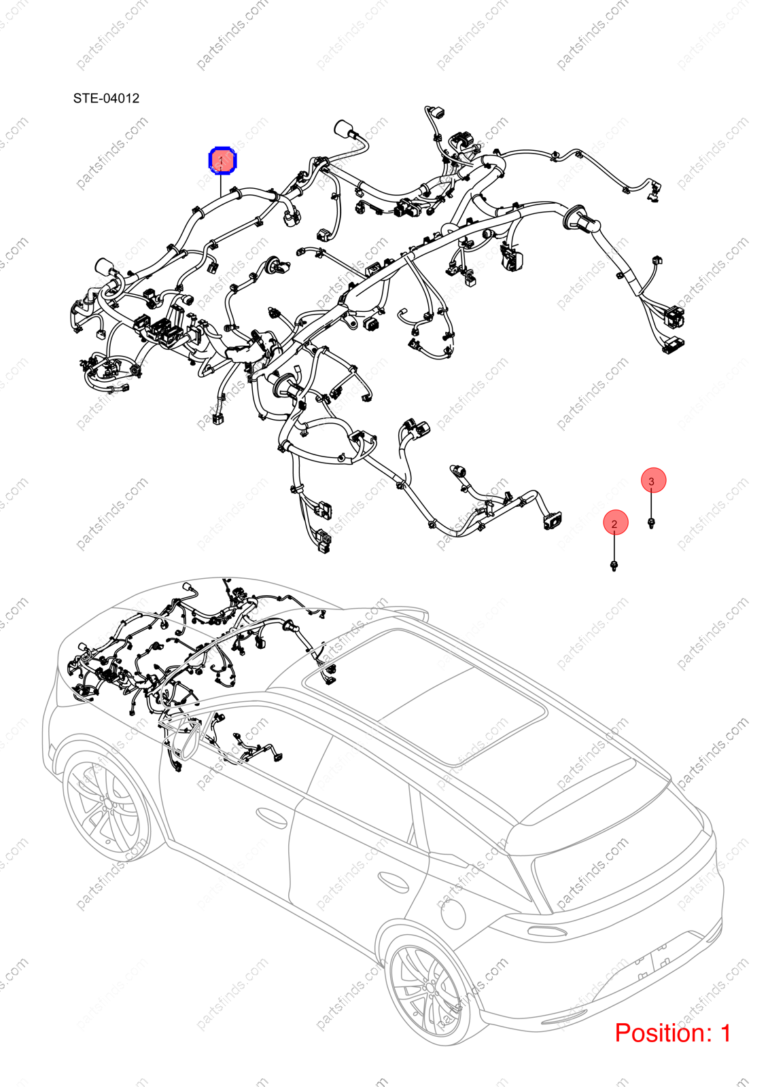 12719103-00|1271910300 | Engine wiring harness | BYD parts | STE-4011100H | STE4011100H | Tang EV | PartsFinds