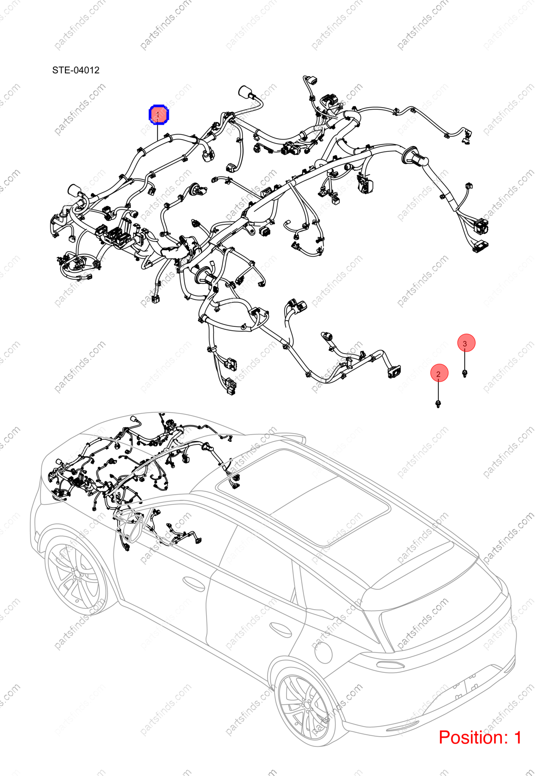 12719103-00|1271910300 | Engine wiring harness | BYD parts | STE-4011100H | STE4011100H | Tang EV | PartsFinds 12719103-00|1271910300 | Engine wiring harness | BYD parts | STE-4011100H | STE4011100H | Tang EV | PartsFinds