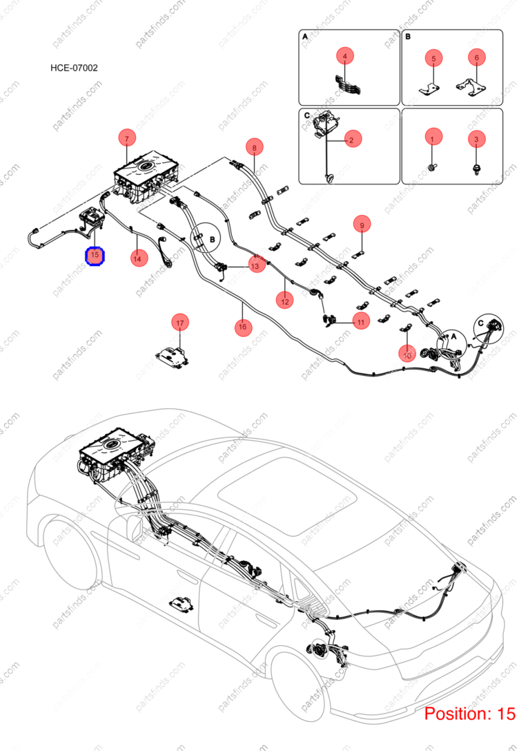 12722606-00|1272260600 | Battery heater | BYD parts | HCE-2156010 | HCE2156010 | Han EV | PartsFinds