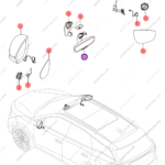 12733005-00|1273300500 | Interior mirror | BYD parts | STHA-8201100A | STHA8201100A | Tang EV | PartsFinds