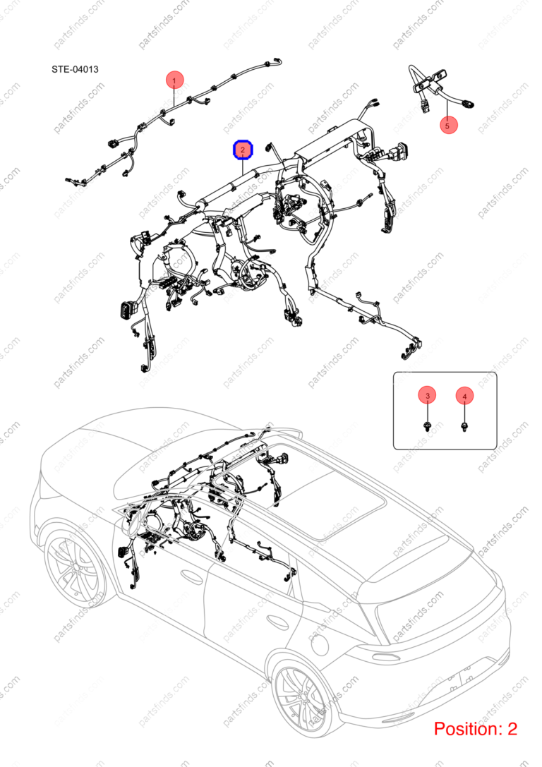 12737209-00|1273720900 | Instrument panel wiring harness | BYD parts | STEB-4003110C | STEB4003110C | Tang EV | PartsFinds