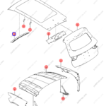 12768443-00|1276844300 | Roof beam | BYD parts | SA2FC-5701211/70 | SA2FC570121170 | Song PRO EV | Song PRO DM-i | PartsFinds