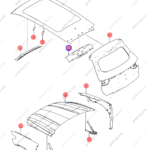12768445-00|1276844500 | Roof beam | BYD parts | SA2FC-5701300/70 | SA2FC570130070 | Song PRO EV | Song PRO DM-i | PartsFinds