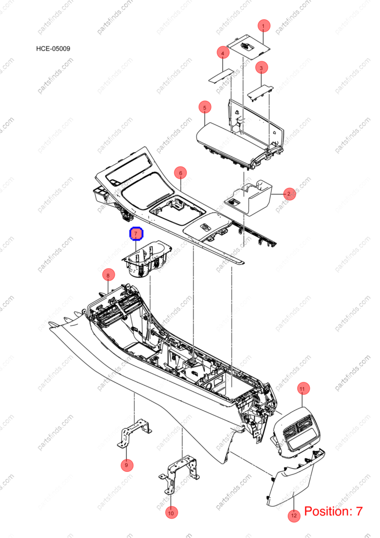 12816791-00|1281679100 | Drink holder | BYD parts | HC-5305270 | HC5305270 | Han EV | PartsFinds