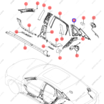 12824027-00|1282402700 | C-pillar trim panel | BYD parts | HC-5402310-00A7 | HC540231000A7 | Han EV | PartsFinds