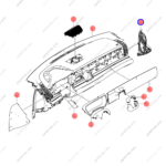 12824626-00|1282462600 | Instrument panel trim | BYD parts | HC-5306140A-00BK | HC5306140A00BK | Han EV | PartsFinds
