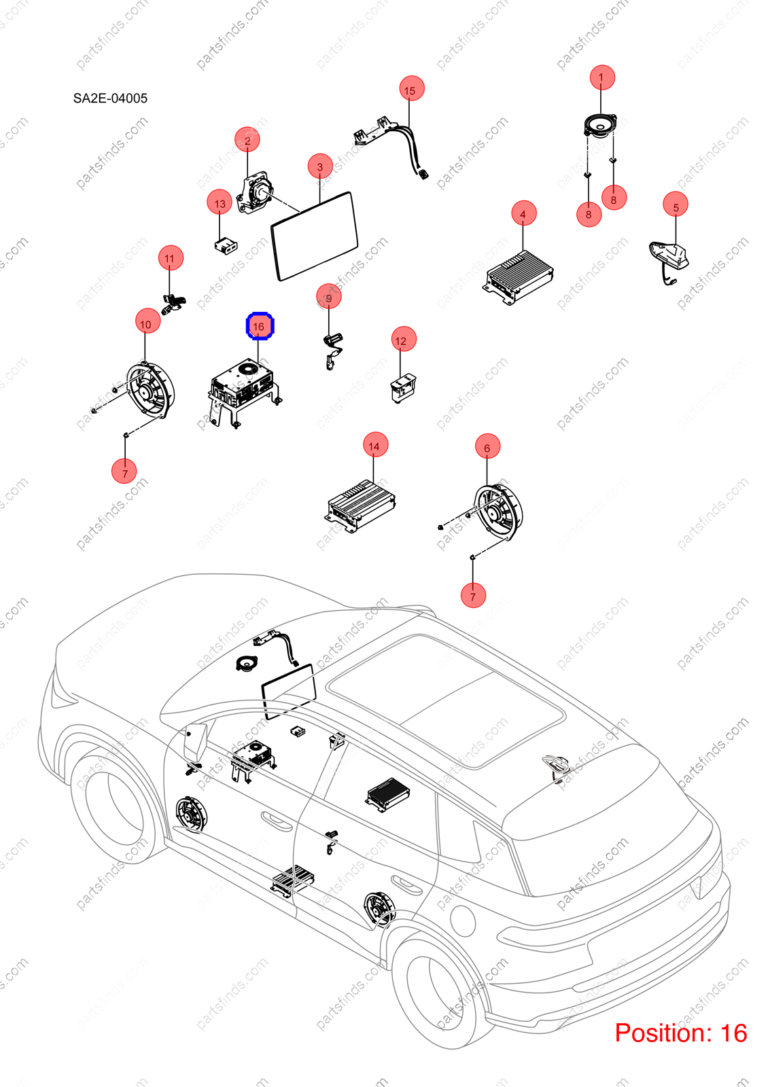 12825814-00|1282581400 | Multimedia computer | BYD parts | SA2E-7924200BA | SA2E7924200BA | Song PRO EV | PartsFinds