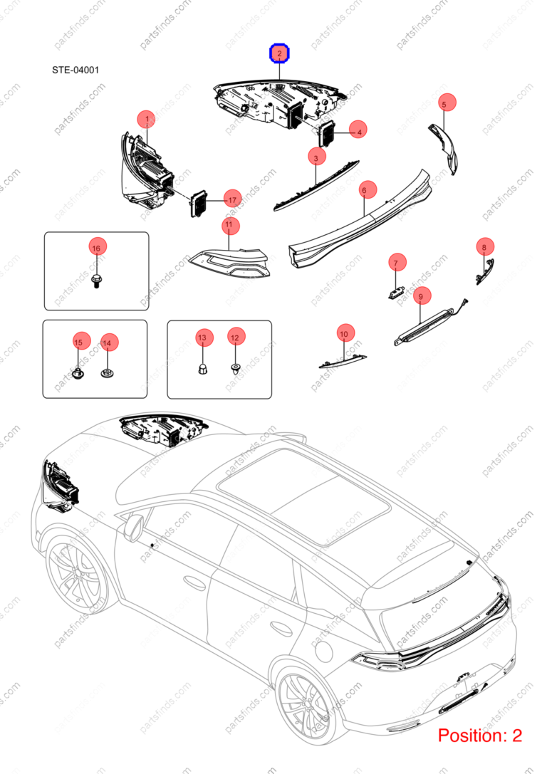 12831778-00|1283177800 | Headlight | BYD parts | STE-4121020A | STE4121020A | Tang EV | PartsFinds