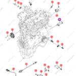 12848863-00|1284886300 | Crankshaft position sensor | BYD parts | 472QA-3611200 | 472QA3611200 | Qin PLUS DM-i | Song PLUS DM-i | Song PRO DM-i | PartsFinds
