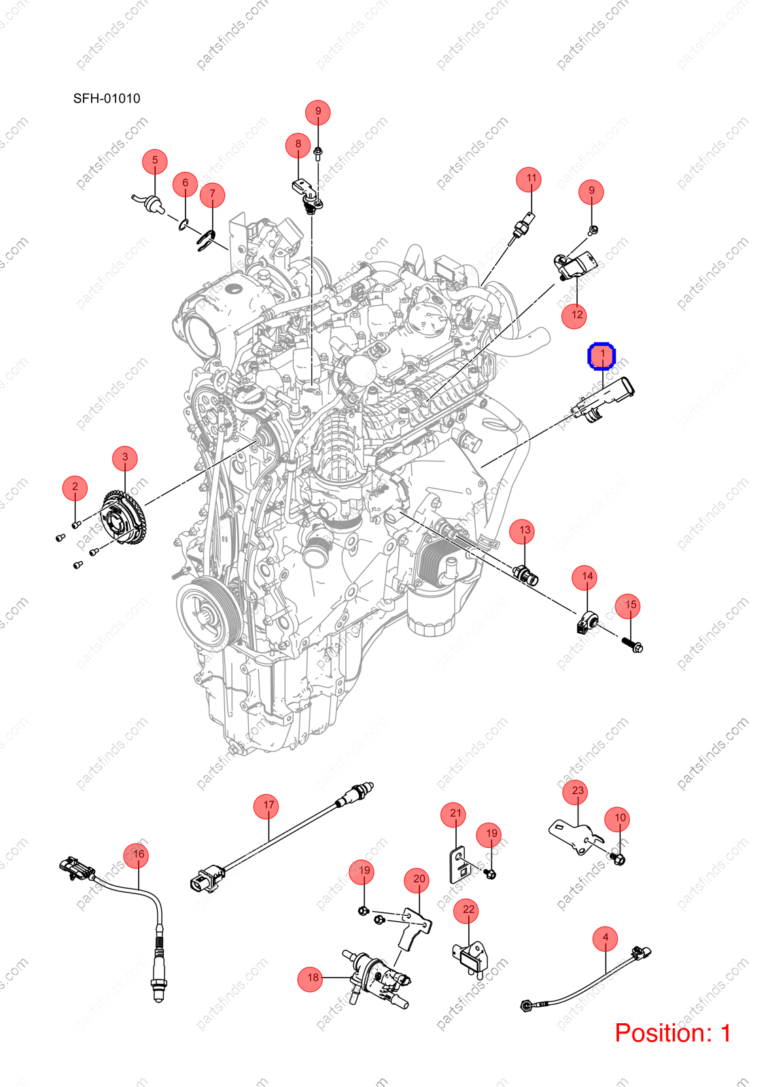 12848863-00|1284886300 | Crankshaft position sensor | BYD parts | 472QA-3611200 | 472QA3611200 | Qin PLUS DM-i | Song PLUS DM-i | Song PRO DM-i | PartsFinds