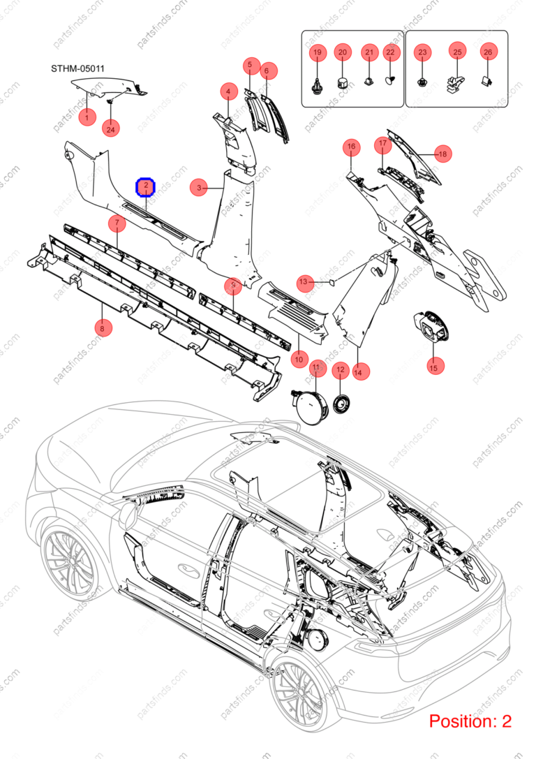 12882397-00|1288239700 | Door sill trim | BYD parts | STHA-5402520-00A7 | STHA540252000A7 | Tang EV | PartsFinds