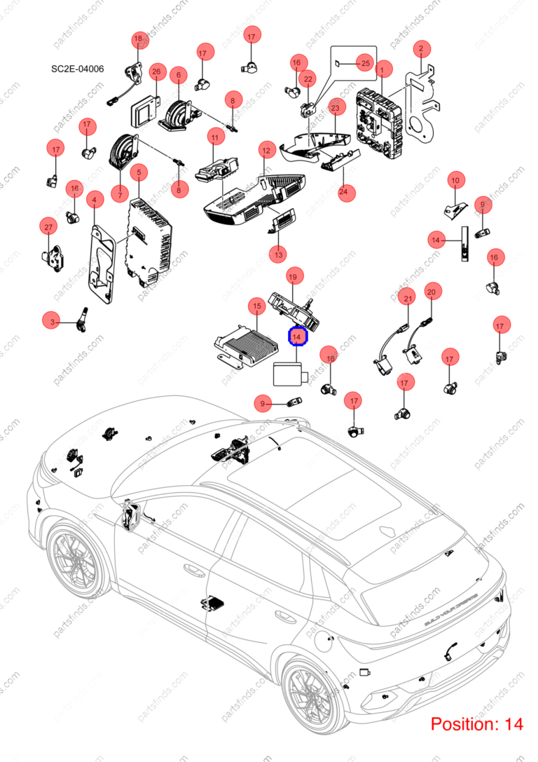 12891830-00|1289183000 | Lane change sensor | BYD parts | SC2E-3603600A | SC2E3603600A | Atto3 PLUS EV | Yuan PLUS EV | PartsFinds